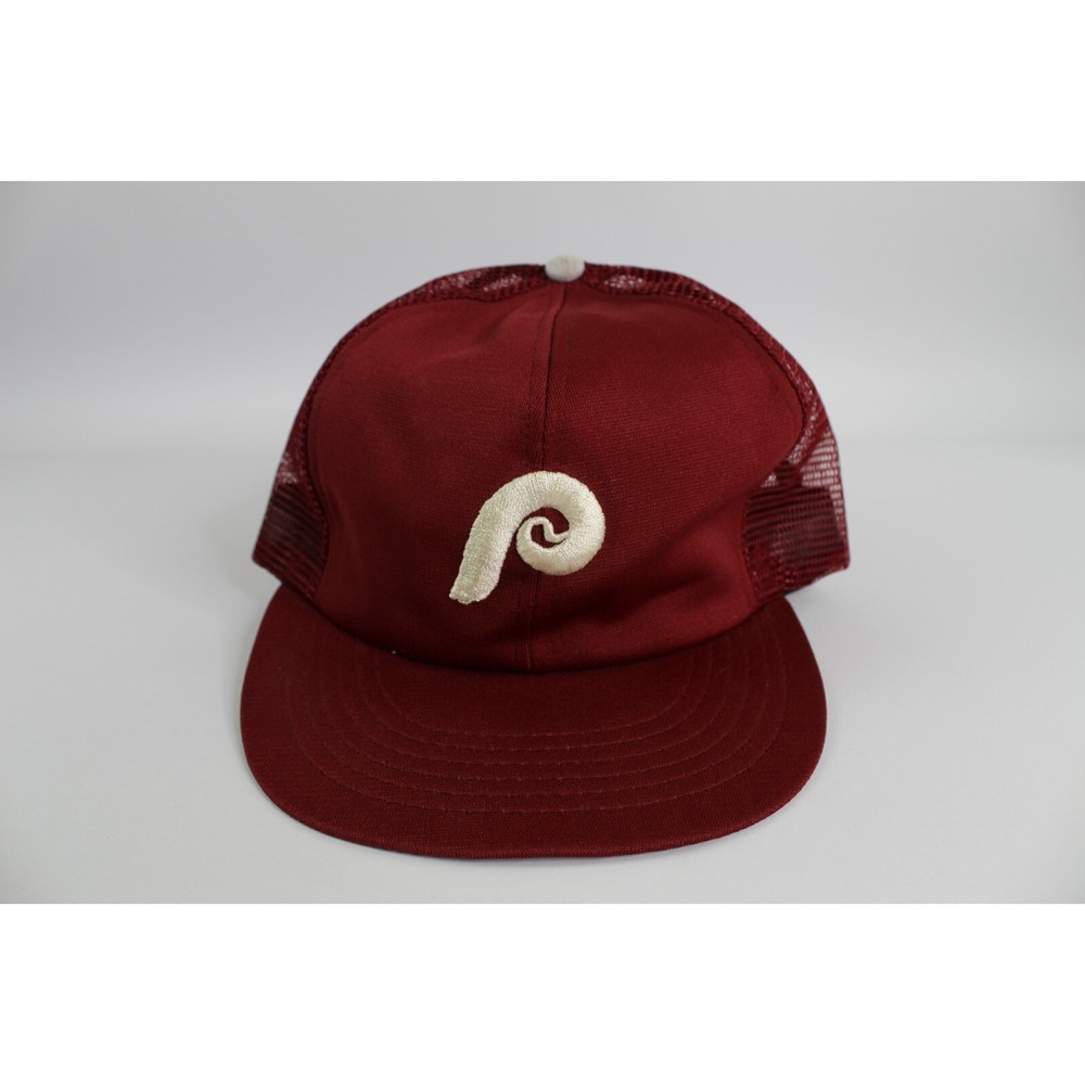 Vintage 1980s Philadelphia Phillies Baseball Cap Snap Back Hat one size MLB